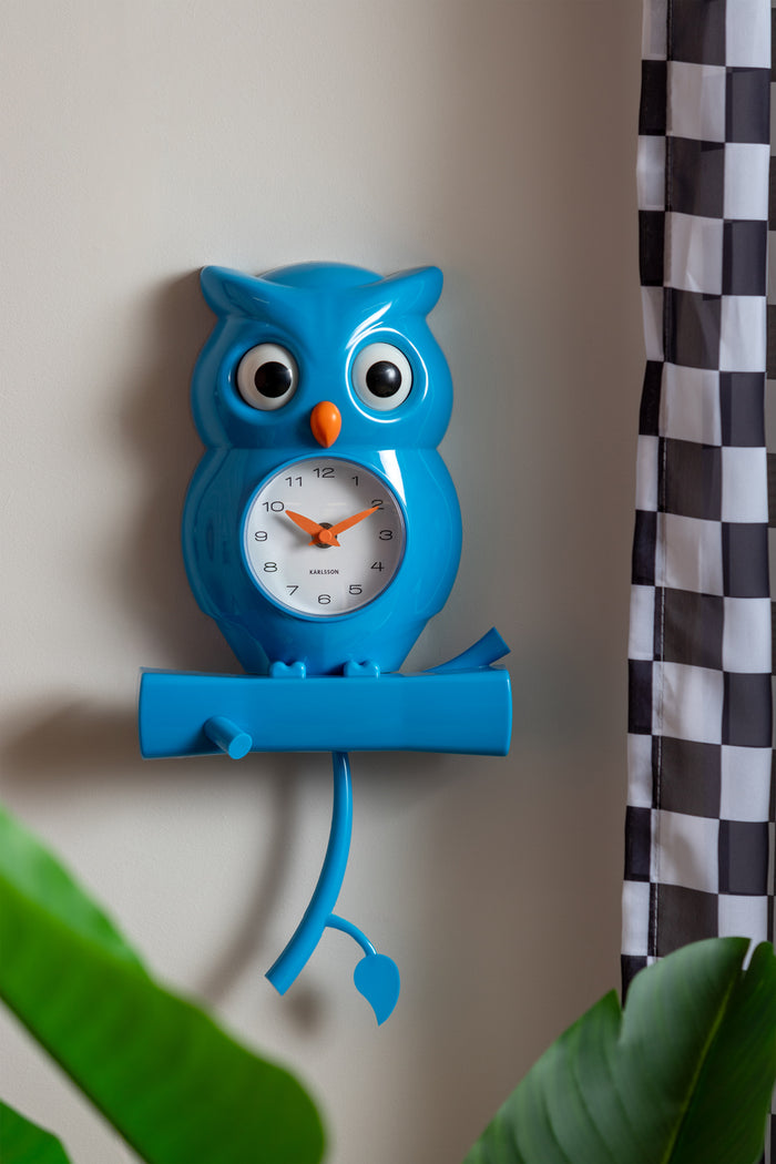 Karlsson - Wall Clock Owl Pendulum