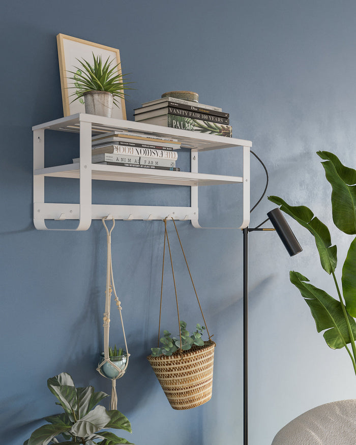 Gorillz Unify Wandkapstok met Hoedenplank en Extra Ruimte