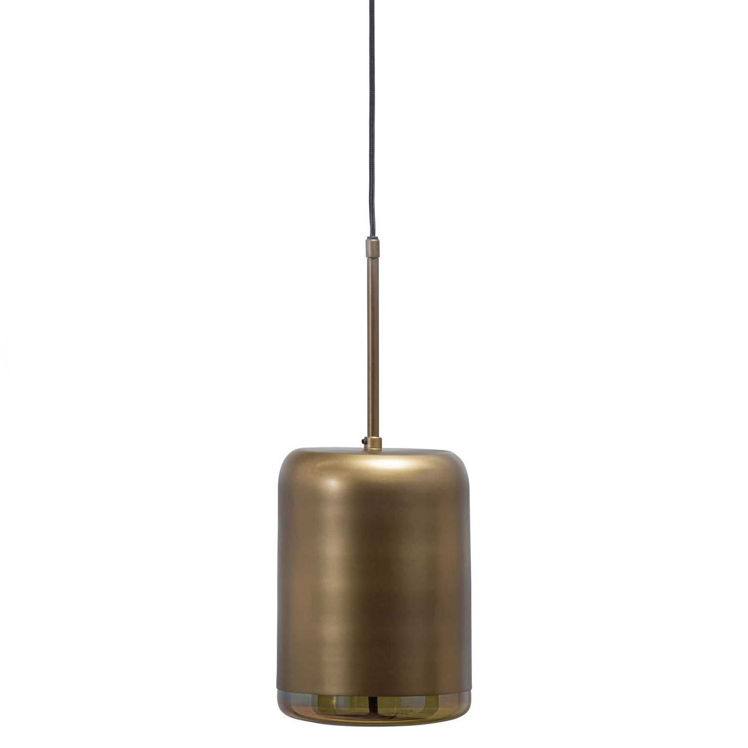 WOOOD Safa Hanglamp Verticaal - Metaal|Glas - Brass - 60x20x20