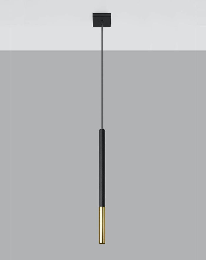 Sollux Hanglamp Mozaica 1 lichts goud zwart