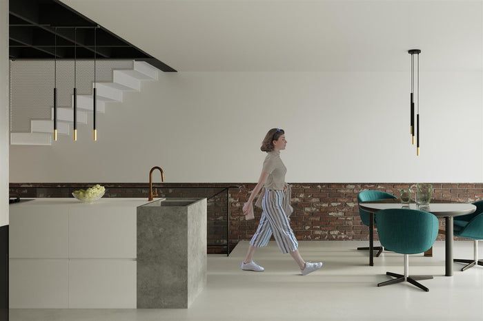 Sollux Hanglamp Mozaica 1 lichts goud zwart