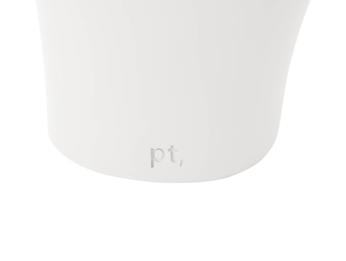 present time - Vase Organic Curves large polyresin white