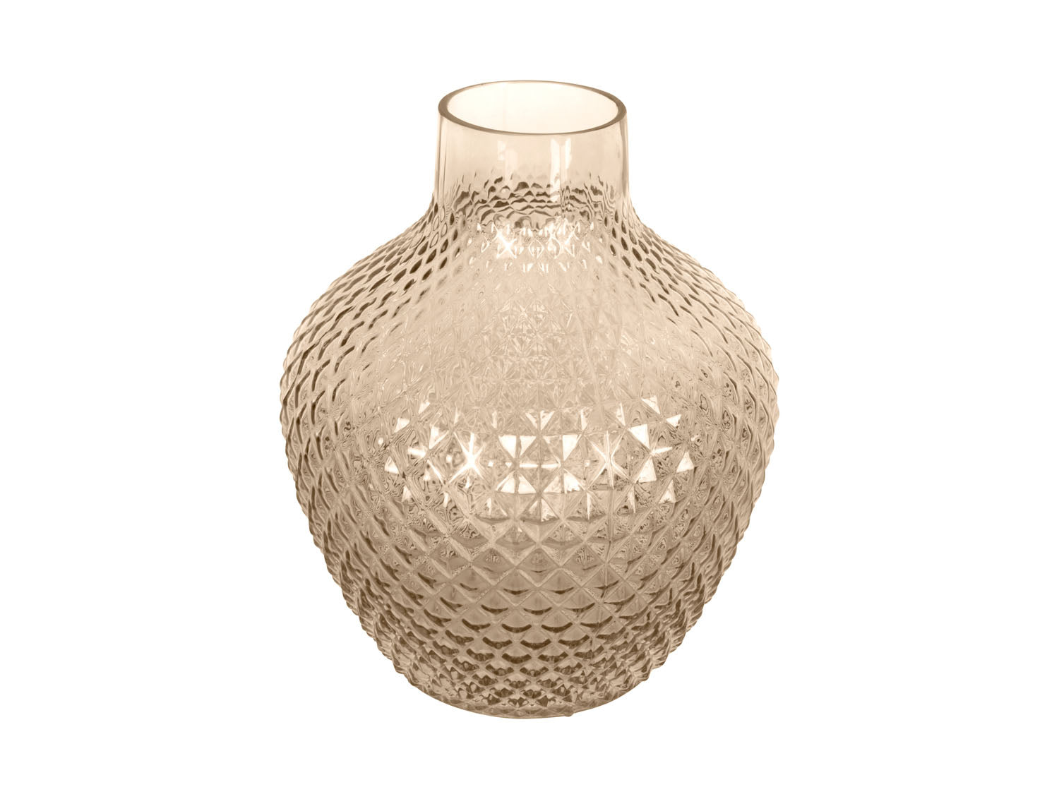 present time - Vaas Delight - Large - Glas Zandbruin - Ø18x20cm