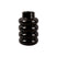 present time - Vase Bobbly Glazed ceramic large black