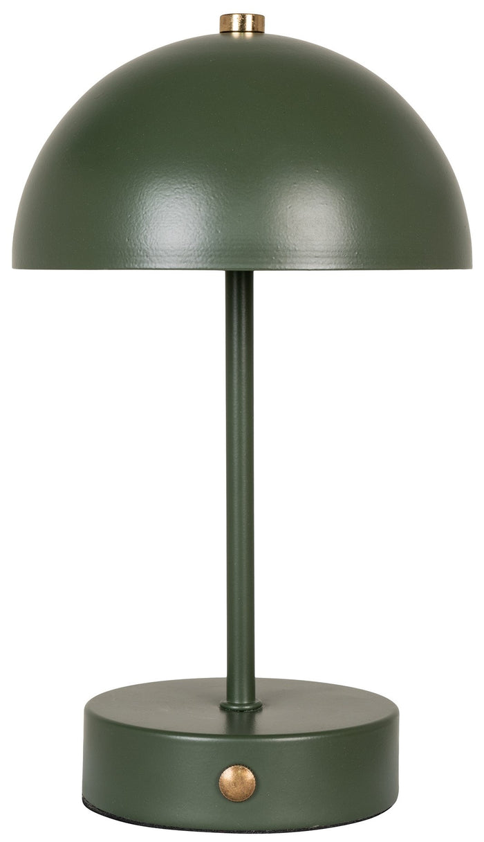 House Nordic Holt Groen LED Tafellamp Oplaadbaar