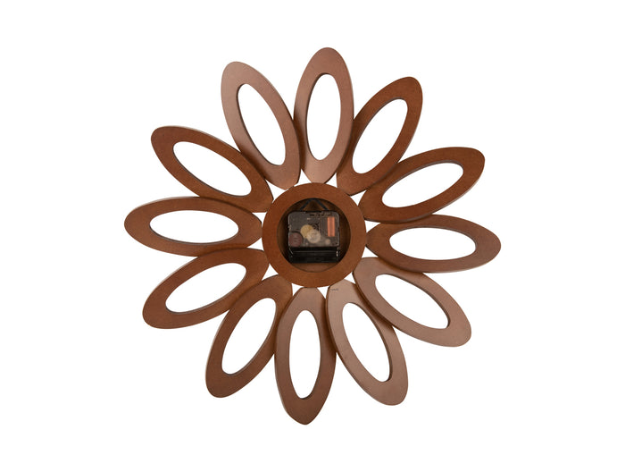 Karlsson - Wall clock Fiore dark wood veneer
