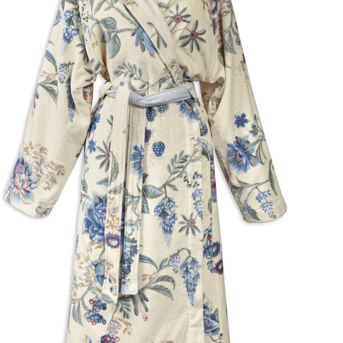 Pip Studio Secret Garden Badjas - WhiteBlue - XL