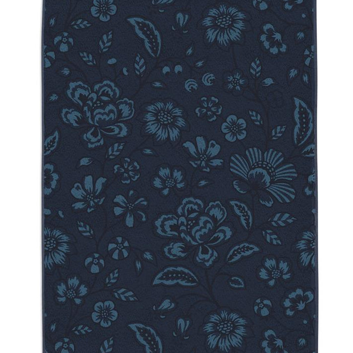 Pip Studio Jasmin Jacquard - Douchelaken - 70x140 - Donker Blauw
