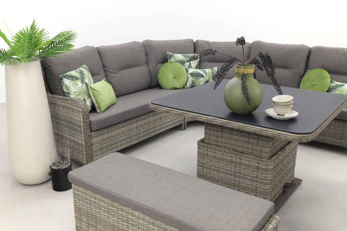 VDG Sandigo lounge dining set met bijzetbank