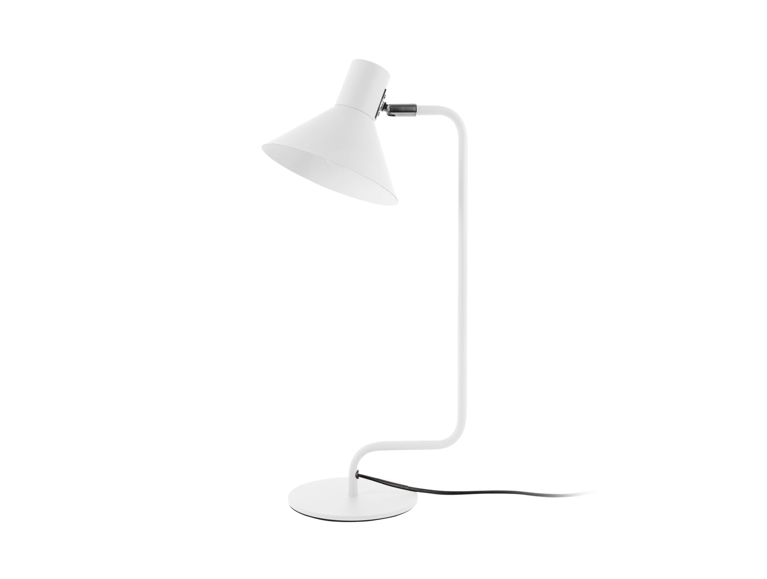 Leitmotiv - Table lamp Office Curved metal white