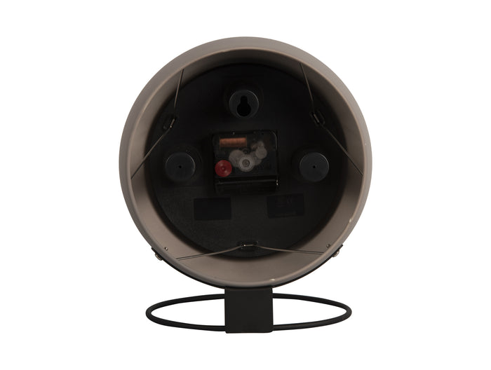 Karlsson - Table clock Nirvana Globe dark warm grey