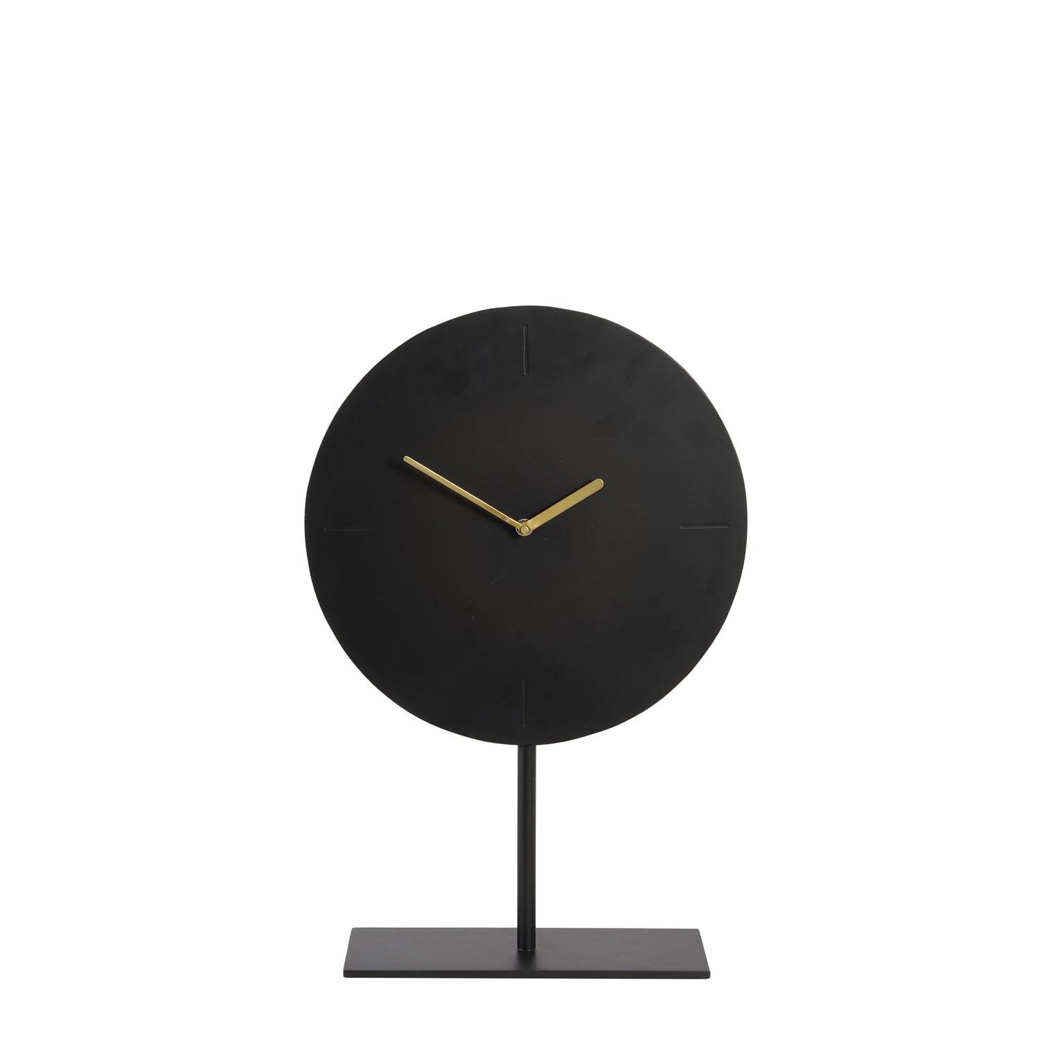 Light & Living Tafelklok Waiwo - Zwart|Goud - 30x10x45,5cm