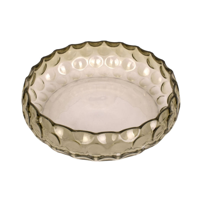 present time - Bowl Speckles glass large moss green