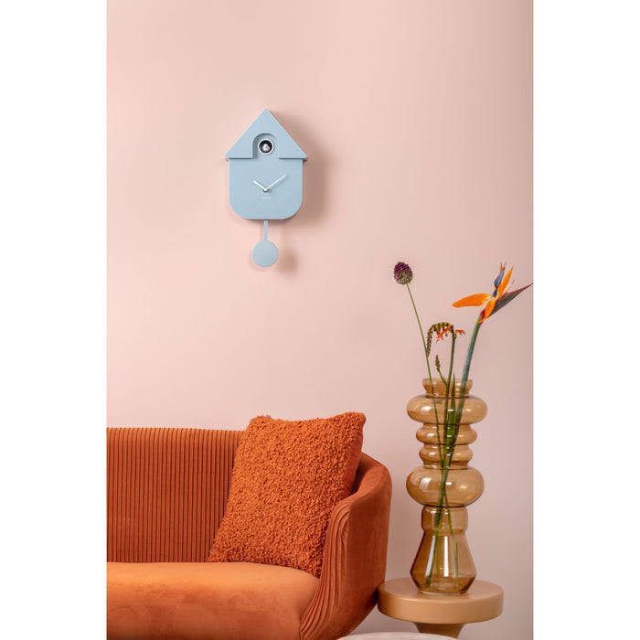 Karlsson - Wandklok Modern Cuckoo - Blauw - 8,5x21,5x41cm