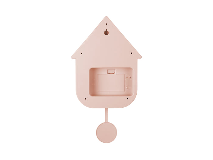 Karlsson - Wandklok Modern Cuckoo - Roze - 21,5x8,5x41cm