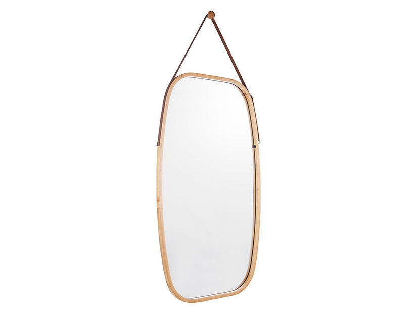 present time - Spiegel Idylllic - Large - Bamboo - Zwart