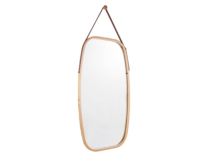 present time - Spiegel Idylllic - Large - Bamboo - Zwart