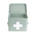 present time - Medicine storage box medium metal matt grayed jade