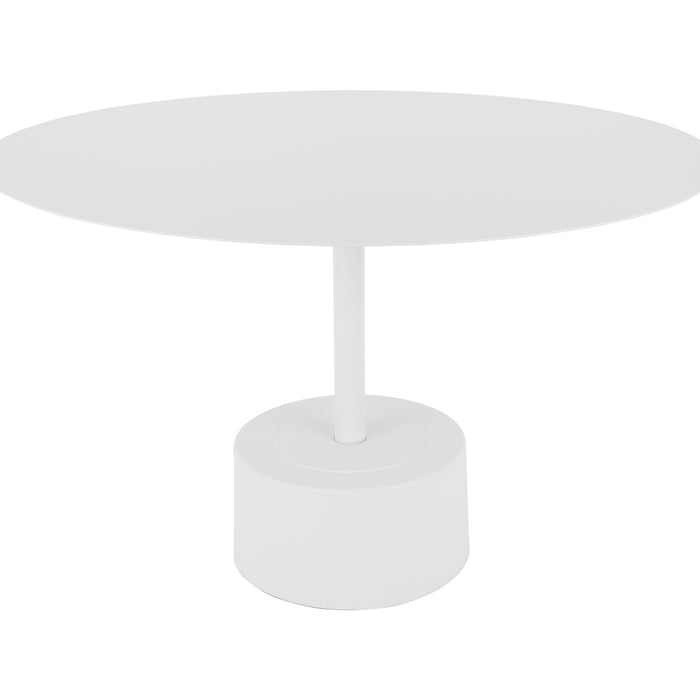 Leitmotiv - Bijzettafel Nowa Low - Wit - 55x55x35cm