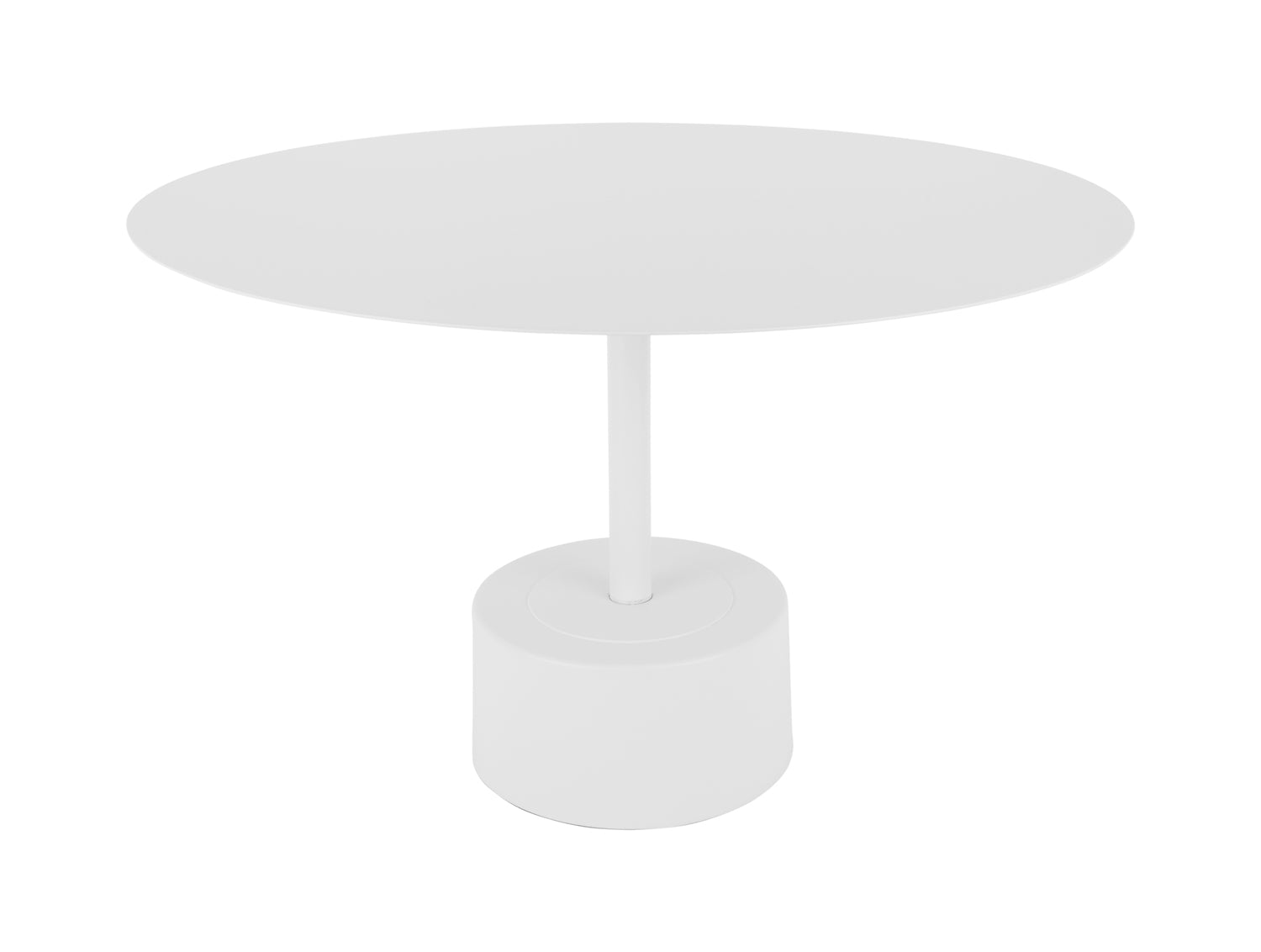 Leitmotiv - Bijzettafel Nowa Low - Wit - 55x55x35cm