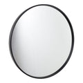 Fragix Boston wandspiegel rond - Zwart - Metaal - Ø45cm - Industrieel