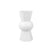 present time - Vase Geo Count polyresin white