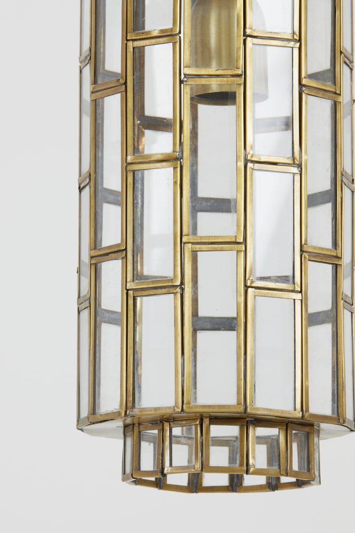 Light&living Hanglamp Ø15x31 cm SØSTRENE antiek brons+glas