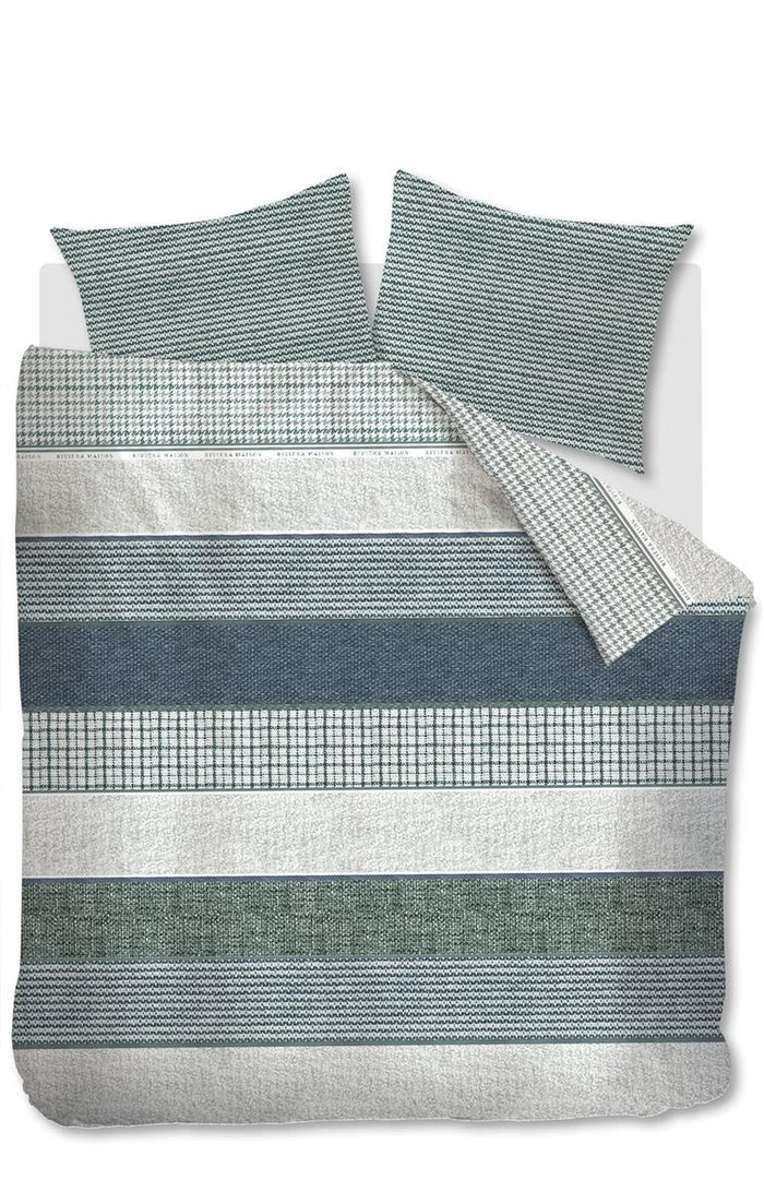 Riviera Maison Tailor  dekbedovertrek - 260x200|220 - Groen