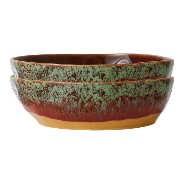 HKliving 70's Diep Bord Ø 19,5 cm - Set van 2 - Cove