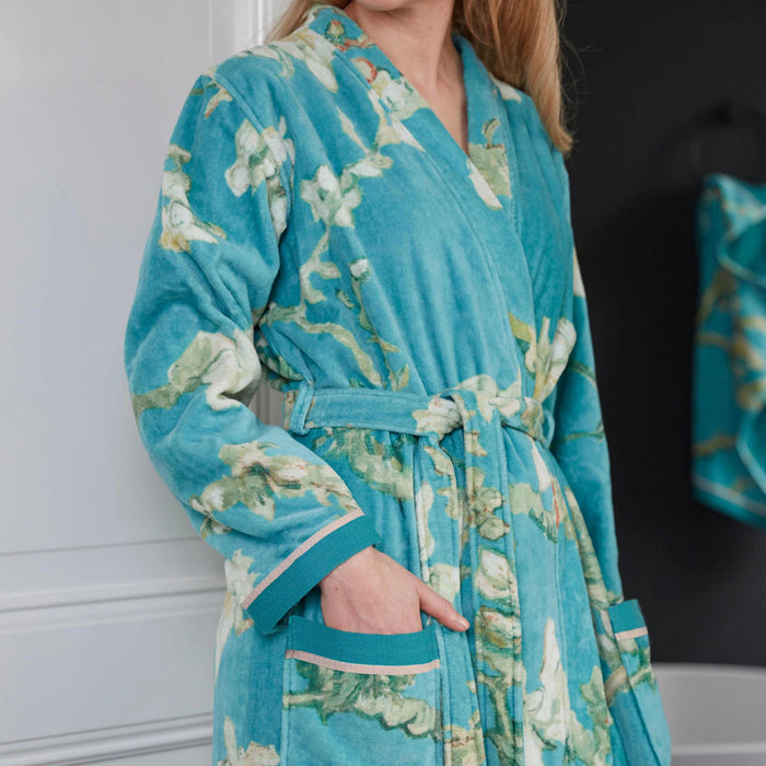 Beddinghouse x Van Gogh Museum Blossom Badjas - Blauw - S