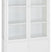 House Nordic Brisbane Wit | Glas Vitrinekast 4-Deuren