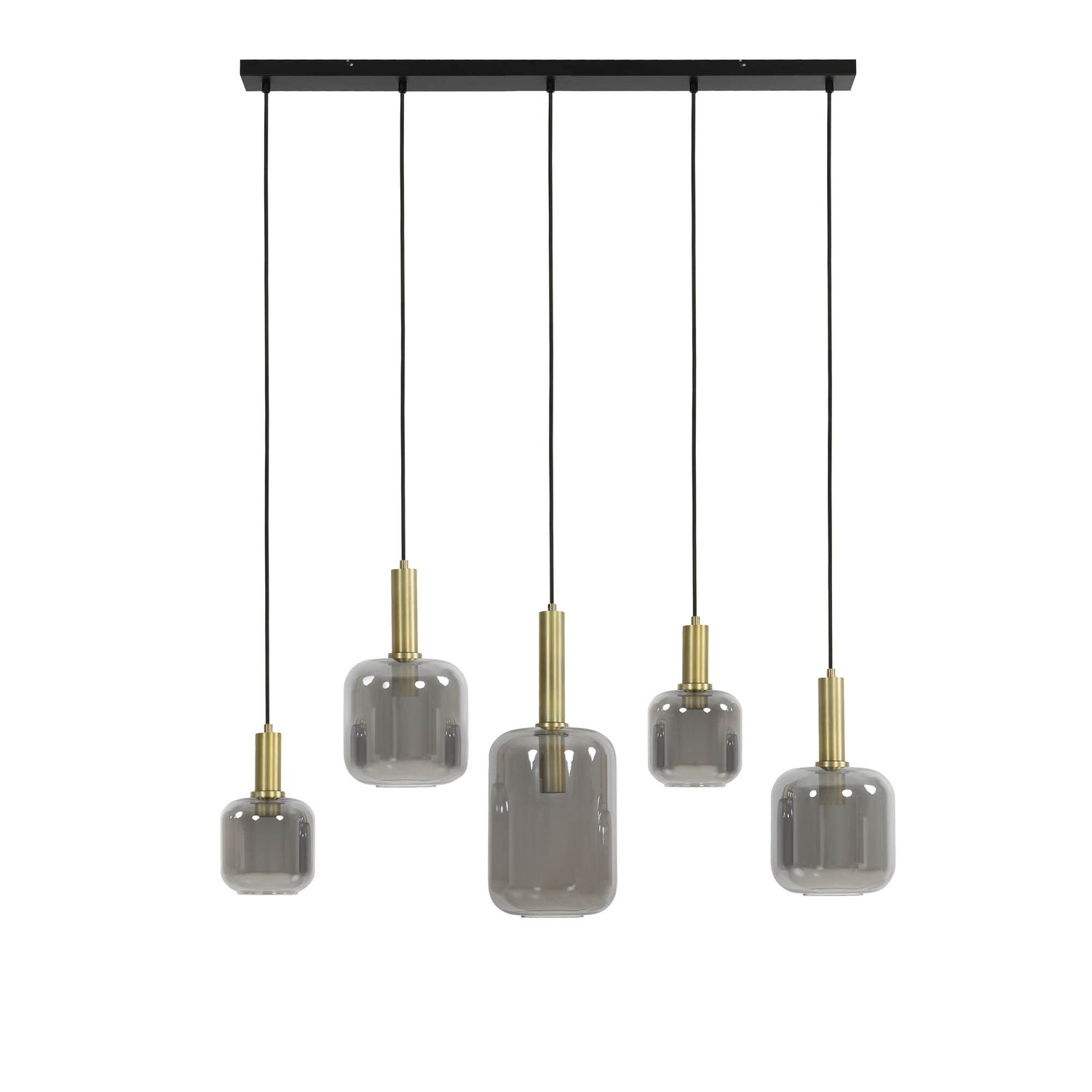 Light & Living Hanglamp Lekar - Antiek Brons - 5L 110x22x32cm