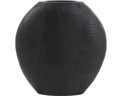 Light & Living Light&living Vaas deco 39x11x40 cm SKELD zwart