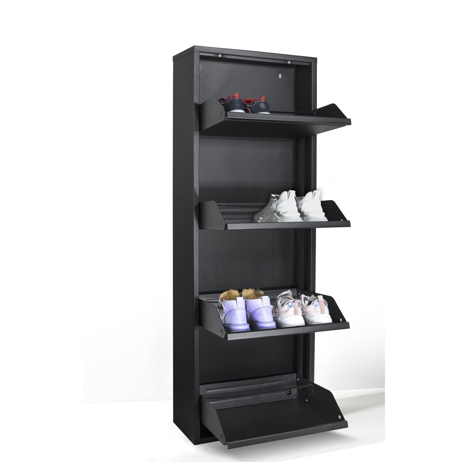 Gorillz Paw Fire - Schoenenrek – Schoenenkast Metaal - Zwart