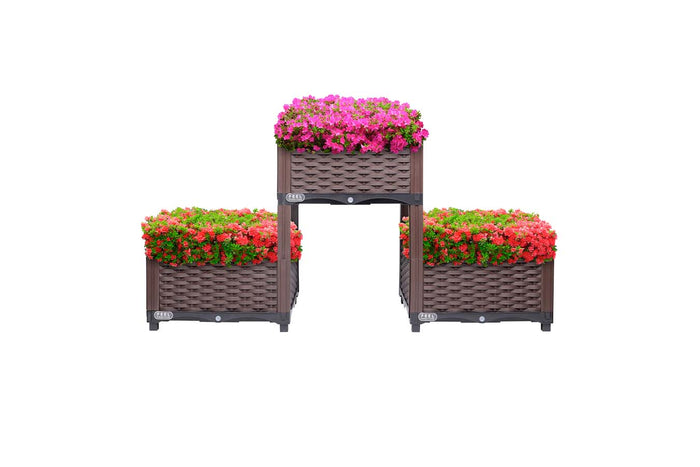 Feel Furniture - buiten plantenbak - Lota - Donkerbruin