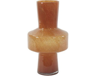 Light & Living Light&living Vaas Ø23,5x42 cm TRASMO glas perzik