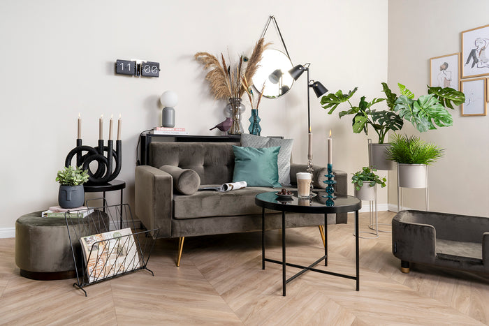 present time - Plant pot set Essence straight iron black