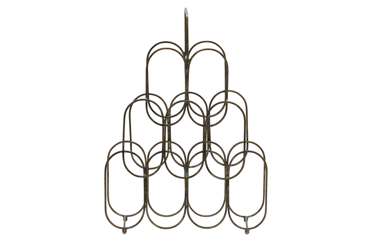 WOOOD Feast wijnrek metaal antique brass