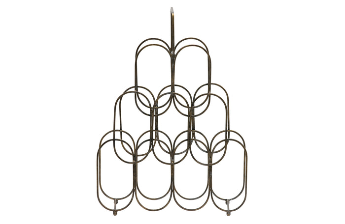 WOOOD Feast wijnrek metaal antique brass