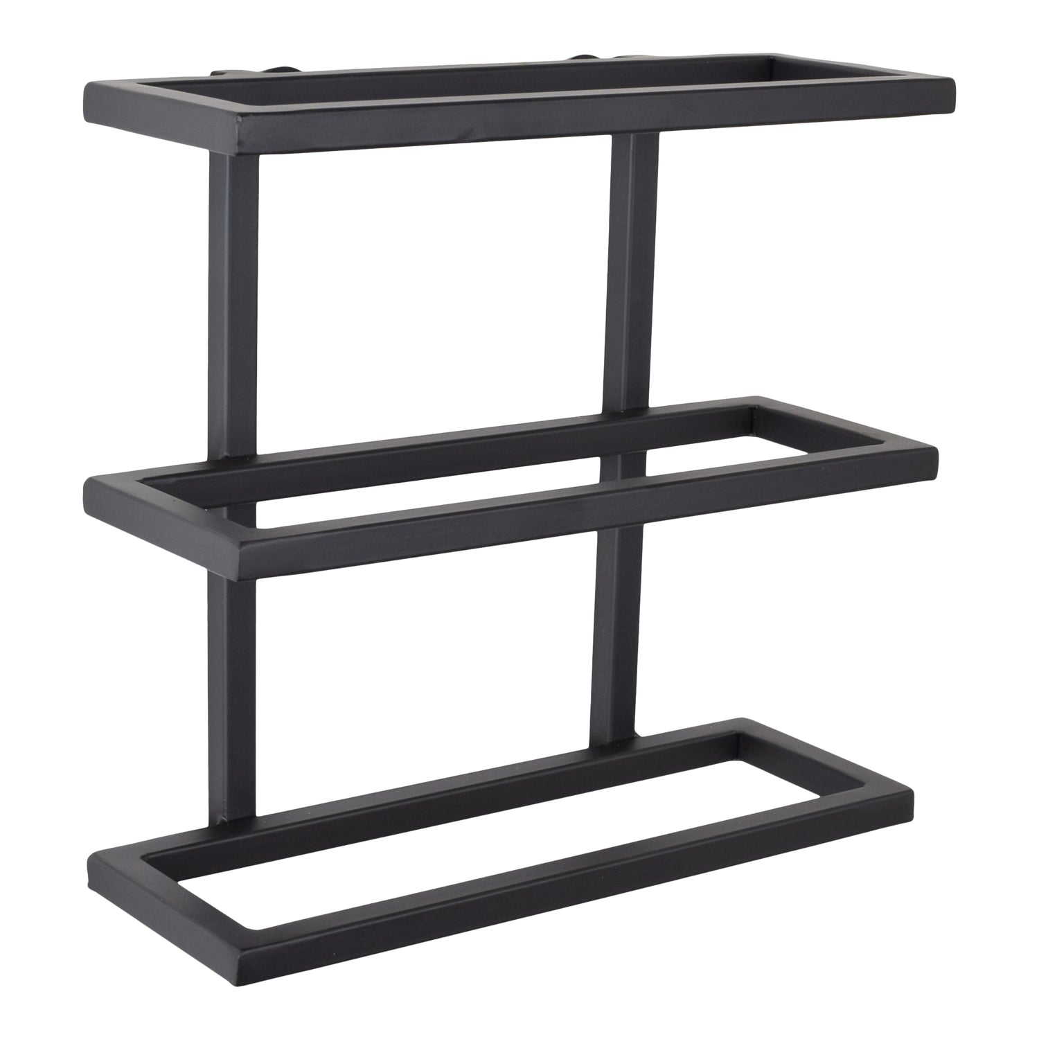 LOFT42 Pinot Wandwijnrek - 3 flessen - Metaal - Zwart - 26x27x11