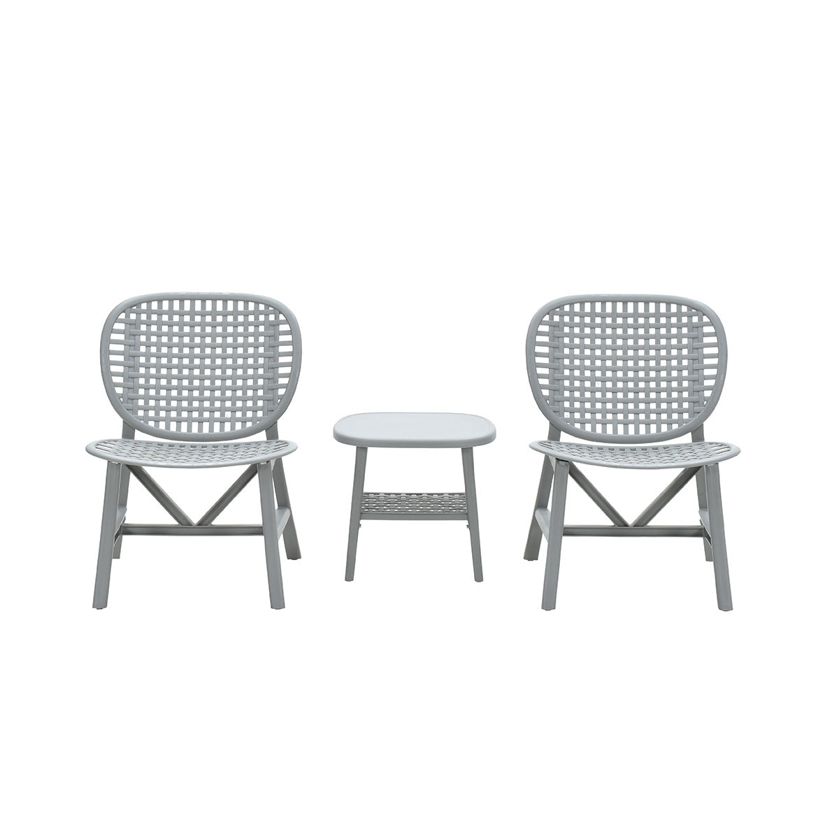 Garden Impressions Fien balkonset 3-delig - licht grijs