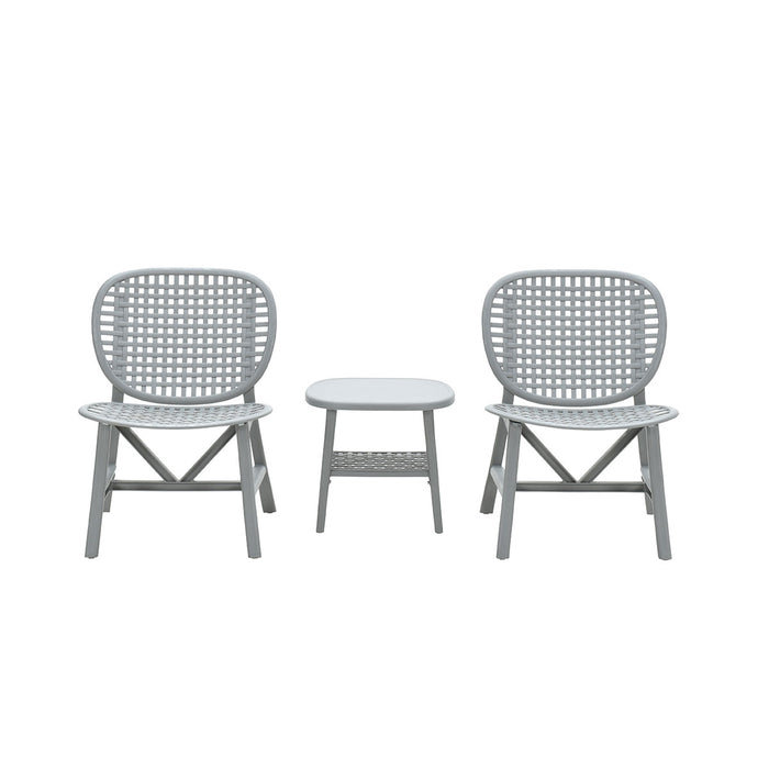 Garden Impressions Fien balkonset 3-delig - licht grijs