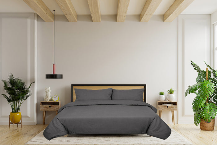 Dekbedovertrek Uni - 140x200|220cm - zacht roze