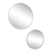 LOFT42 Mirror Spiegels Rond Wit Set van 2 - Metaal - Ø45 &amp; Ø35