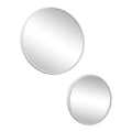 LOFT42 Mirror Spiegels Rond Wit Set van 2 - Metaal - Ø45 &amp; Ø35