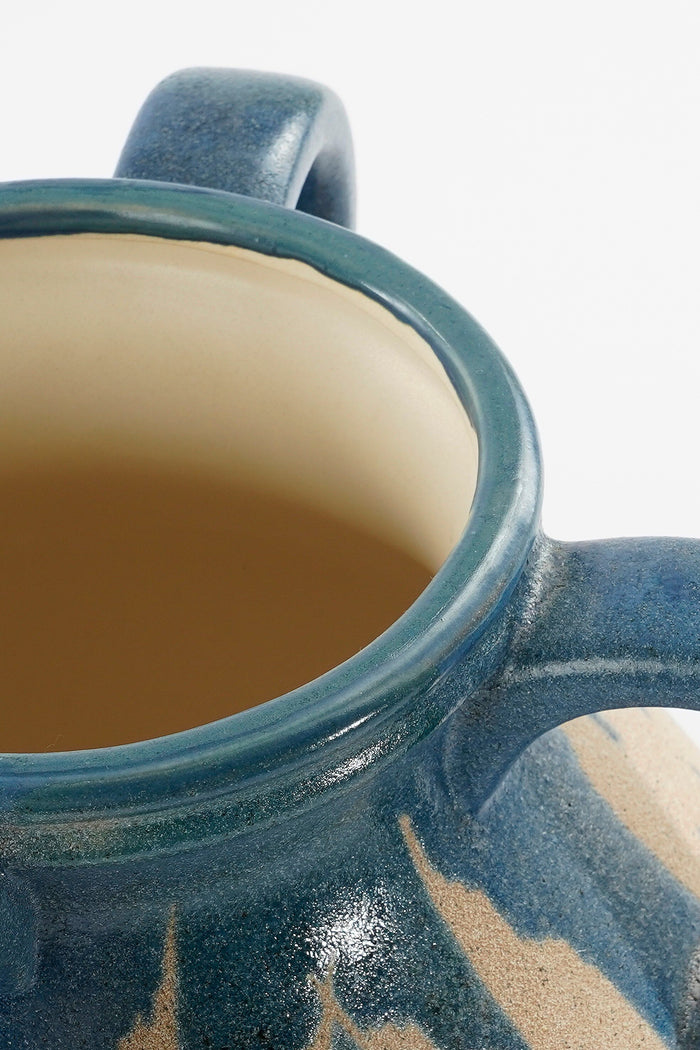 Mica Decorations Caldo Vaas - L28 x B28 x H36 cm - Donkerblauw