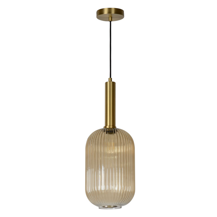 Lucide Maloto Hanglamp Cilinder - Amber