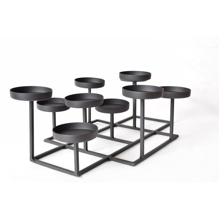 LOFT42 Shine Kandelaar - 11 Kaarsen - Metaal - Mat Zwart - 47x32x15