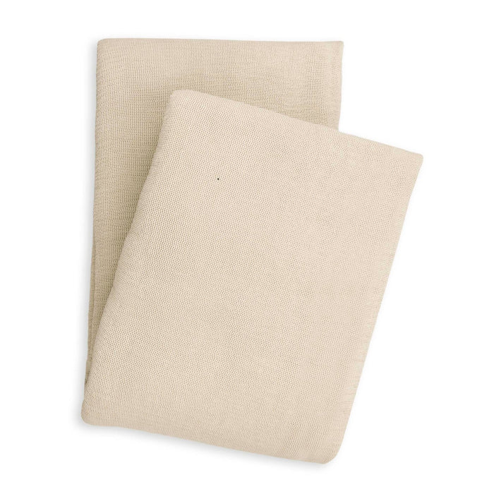 Yellow Katoen Bedsprei Plaid Ica - moon sand