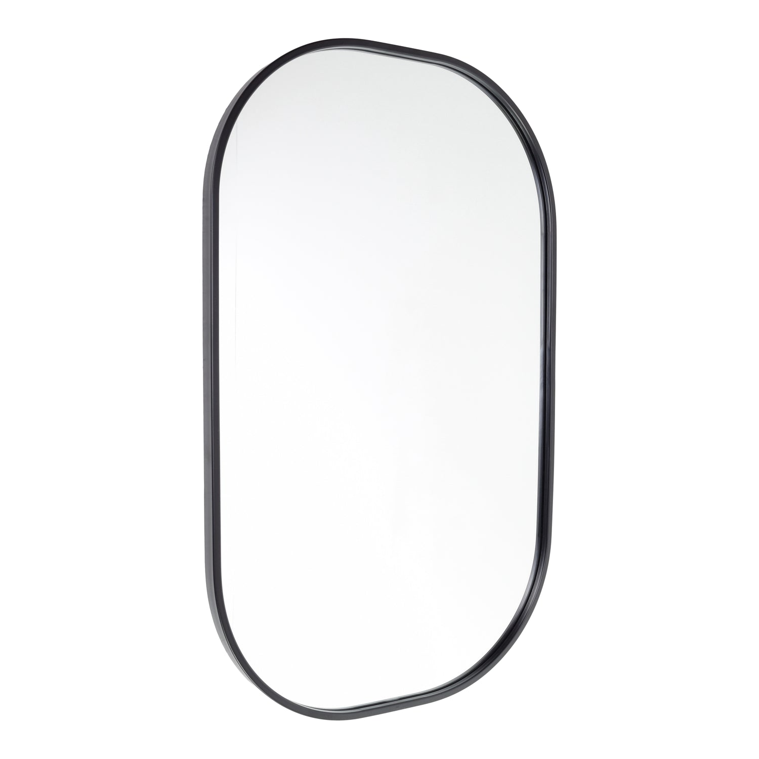Fragix Iris Spiegel Ovaal - Zwart - Metaal - 80x50